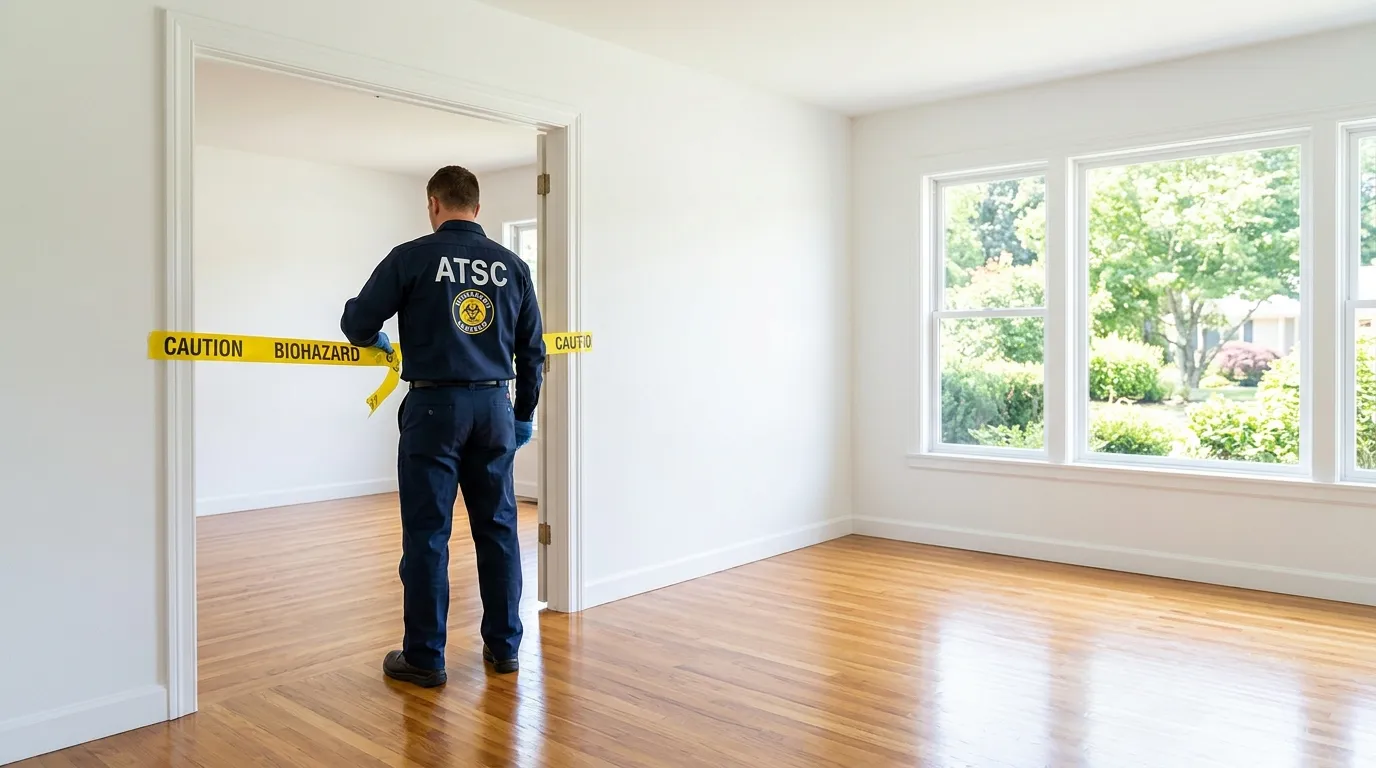 Certified biohazard cleanup crew performing Crime Scene Cleanup in Fountain Valley