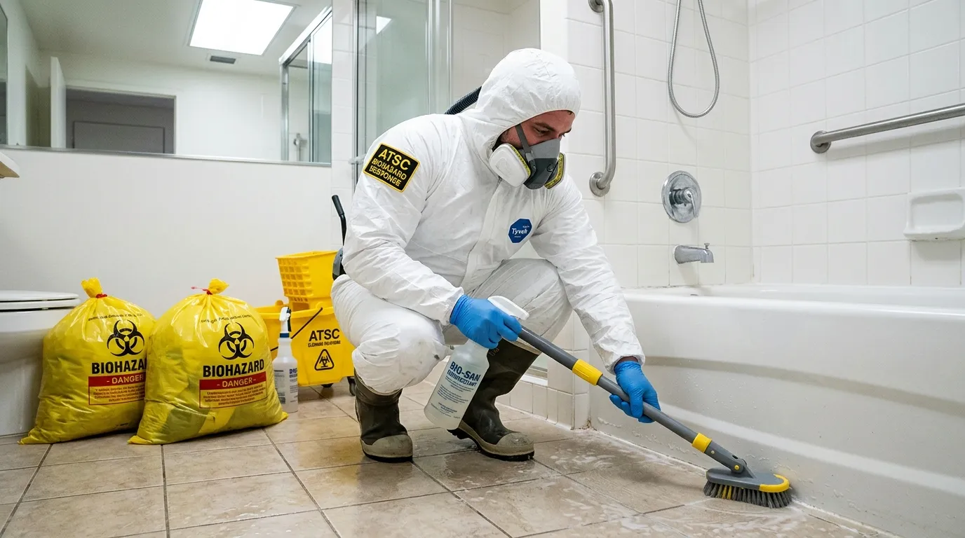 Decontamination equipment deployed for Blood Cleanup in Fountain Valley